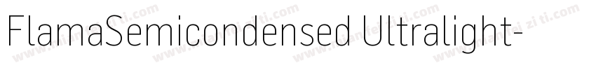 FlamaSemicondensed Ultralight字体转换